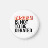 Fascisme is geen onderwerp van discussie magneet (Voorkant)