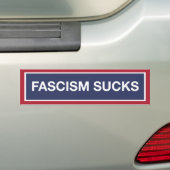 Fascisme is klote bumpersticker (Op auto)