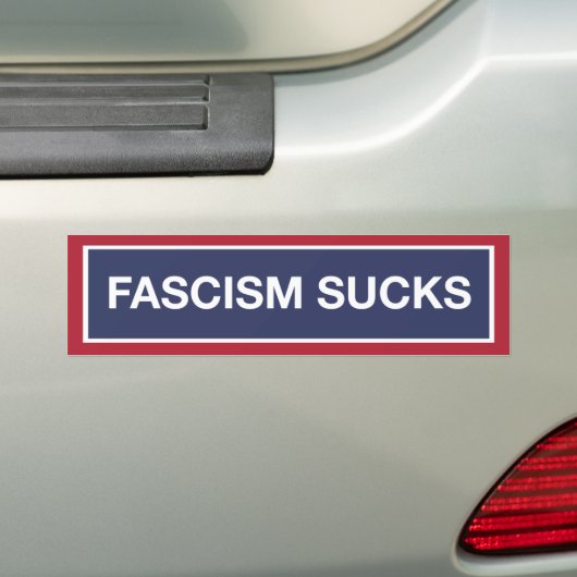 Fascisme is klote bumpersticker (Op auto)
