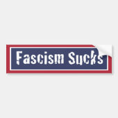 Fascisme is klote bumpersticker (Voorkant)