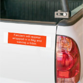 Fascisme zal verschijnen... bumpersticker (Op Truck)