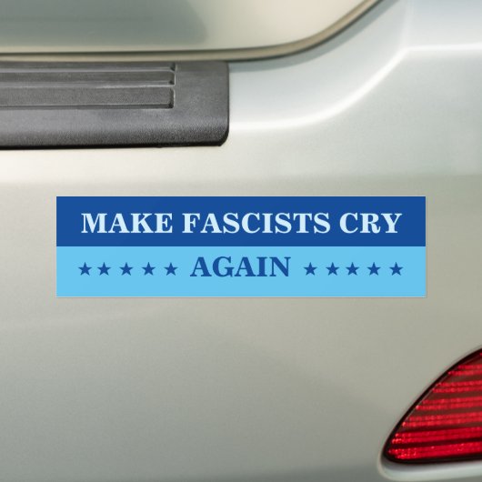 Fascisten opnieuw laten branden bumpersticker (Op auto)