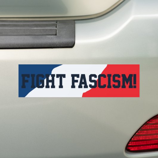 Fascistische Bumpersticker bestrijden (Op auto)
