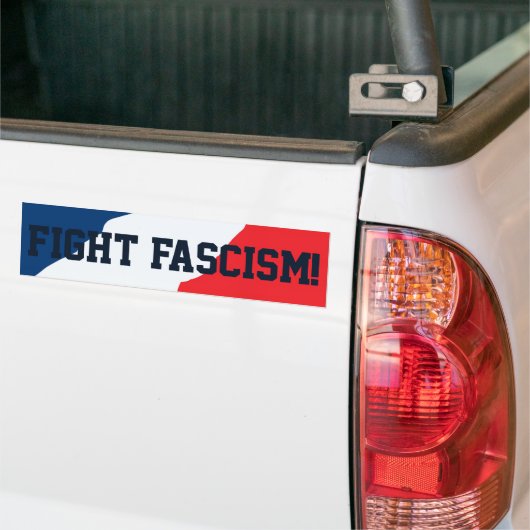Fascistische Bumpersticker bestrijden (Op Truck)