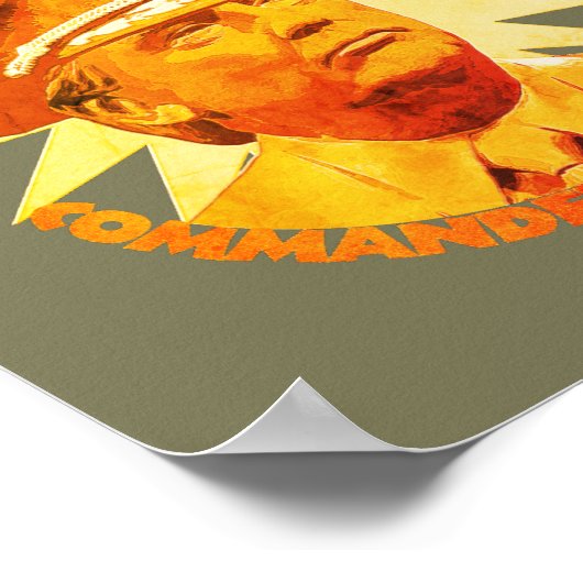 Fascistische commandant op de Kaas Poster (Hoek)