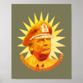 Fascistische commandant op de Kaas Poster
