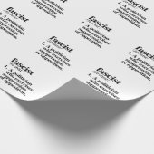 fascistische definitie cadeaupapier (Hoek)