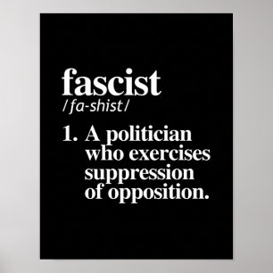 fascistische definitie - een politicus die ons uit poster