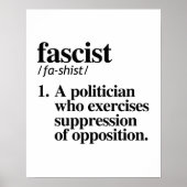 fascistische definitie poster (Voorkant)