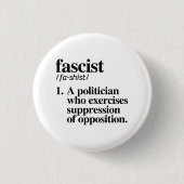 fascistische definitie ronde button 3,2 cm (Voorkant)