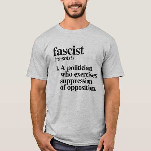 fascistische definitie t-shirt (Voorkant)