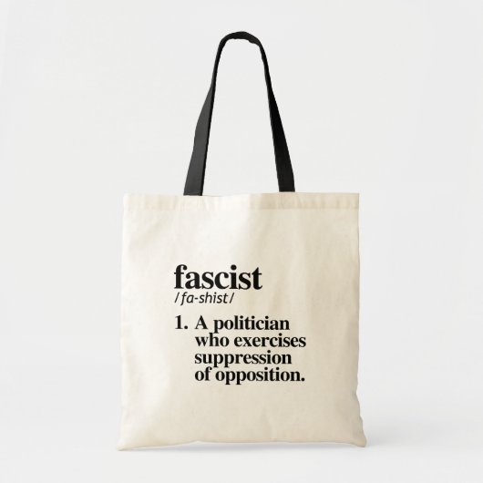 fascistische definitie tote bag (Voorkant)