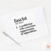 fascistische definitie vierkante sticker (Envelop)