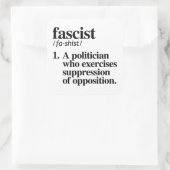 fascistische definitie vierkante sticker (Tas)