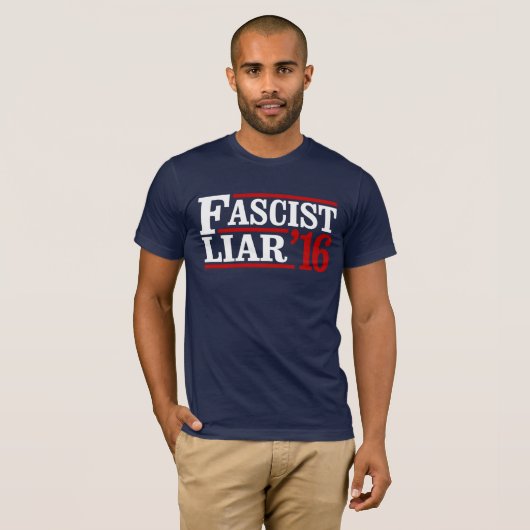 FASCISTISCHE LEUGENAAR T-SHIRT (Voorkant volledig)