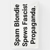 Fascistische Spam Blondi Hankamer Artjunkhaus Stri Spandoek (Verticaal)