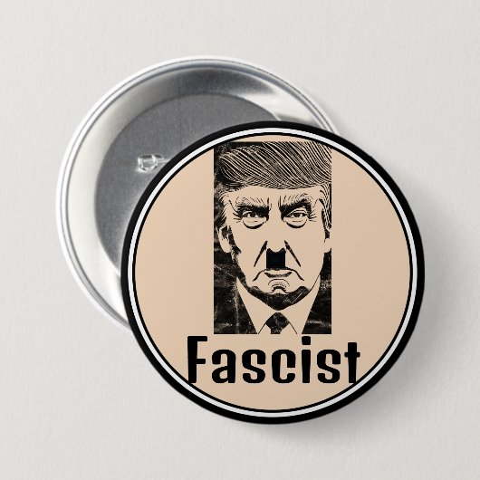 Fascistische Trump-Button Ronde Button 7,6 Cm (Voorkant /achterkant)