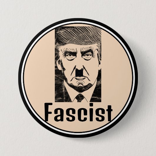Fascistische Trump-Button Ronde Button 7,6 Cm (Voorkant)