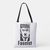 Fascistische Trump-Canvas tas (Achterkant)
