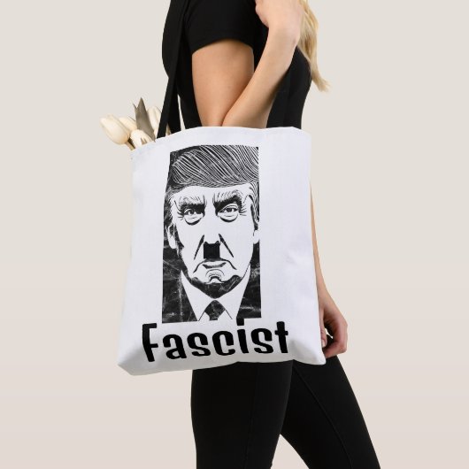 Fascistische Trump-Canvas tas (Dichtbij)