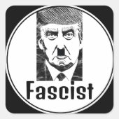 Fascistische Trump-Sticker Vierkante Sticker (Voorkant)