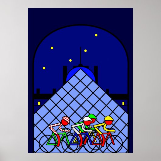 Fase 21 - De Louvre-piramide Poster (Voorkant)