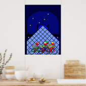 Fase 21 - De Louvre-piramide Poster (Keuken)