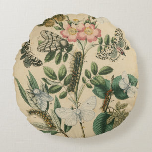 Fasen van Butterfly Life by Vision Studio Rond Kussen