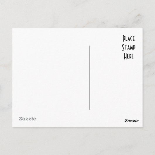 Fasen van de maan briefkaart (Achterkant)