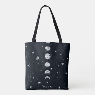 Fasen van de maan Canvas tas