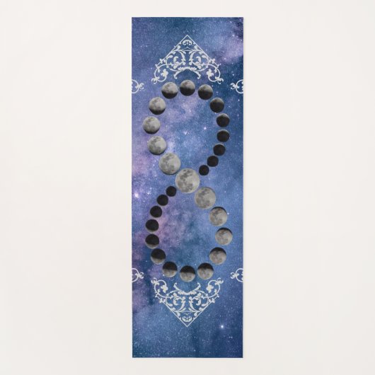 Fasen van de Maan Kosmische Hemel Yogamat (Voorkant)
