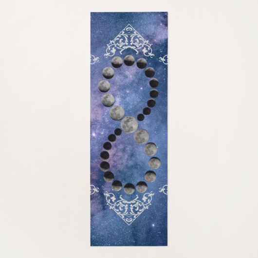 Fasen van de Maan Kosmische Hemel Yogamat (Achterkant)