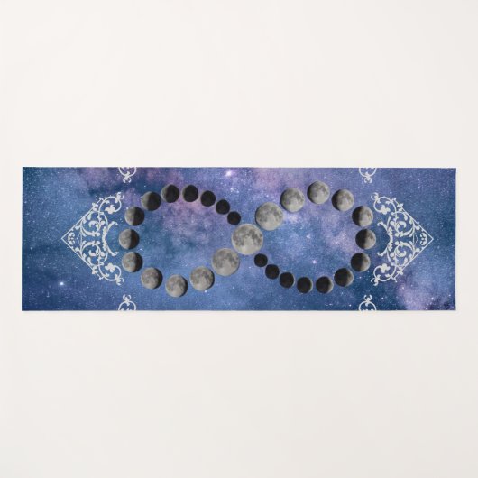 Fasen van de Maan Kosmische Hemel Yogamat (Voorkant (horizontaal))