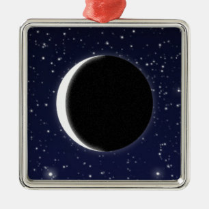 Fasen van de Maan Metalen Ornament