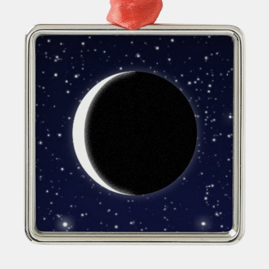 Fasen van de Maan Metalen Ornament (Voorkant)