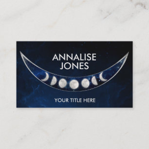 Fasen van de maan - nebula visitekaartje