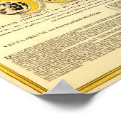 Fasen van de maan rond de aardkaart poster (Hoek)