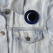 Fasen van de maan ronde button 5,7 cm (In situ)