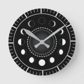 fasen van de maan ronde klok (Voorkant)