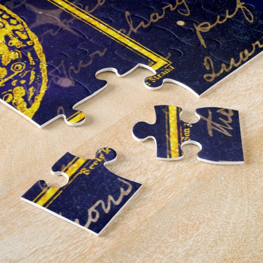  fasen van de maan Saturnus Jupiter Venus Legpuzzel (Zijkant)