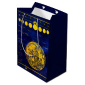 fasen van de maan Saturnus Jupiter Venus Medium Cadeauzakje (Achterkant Gekanteld)