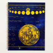  fasen van de maan Saturnus Jupiter Venus Planner (Voorkant)