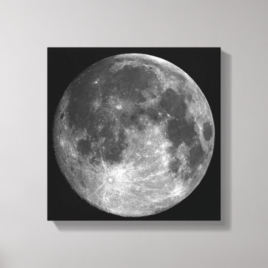 FASEN VAN DE MAAN SERIE, VOLLE MAAN. FOTO 1 VAN 5 CANVAS AFDRUK (Voorkant)