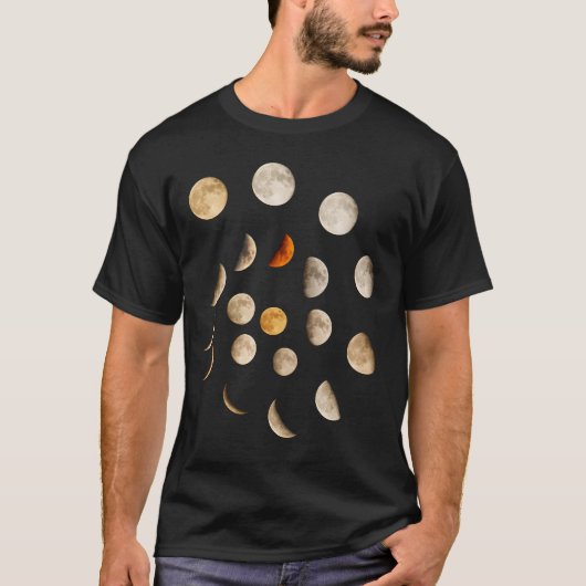 Fasen van de Maan Spiral T-shirt (Voorkant)