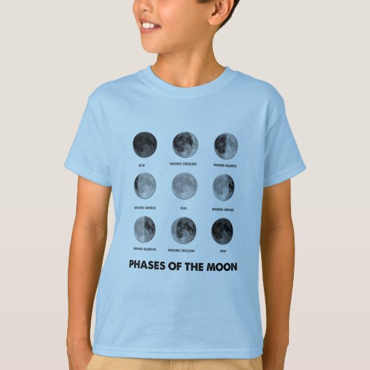 Fasen van de maan T-Shirt (Voorkant)