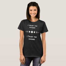 Fasen van de maan t-shirt