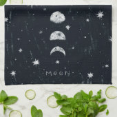 Fasen van de maan TeaTowels Theedoek (Gevouwen)