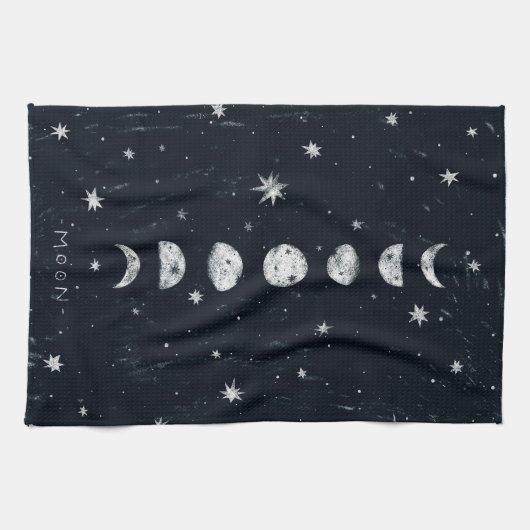 Fasen van de maan TeaTowels Theedoek (Horizontaal)
