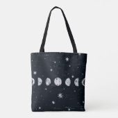 Fasen van de maan tote bag (Achterkant)