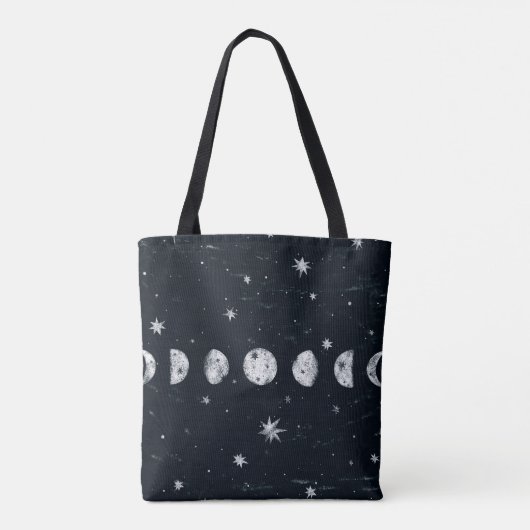 Fasen van de maan tote bag (Achterkant)